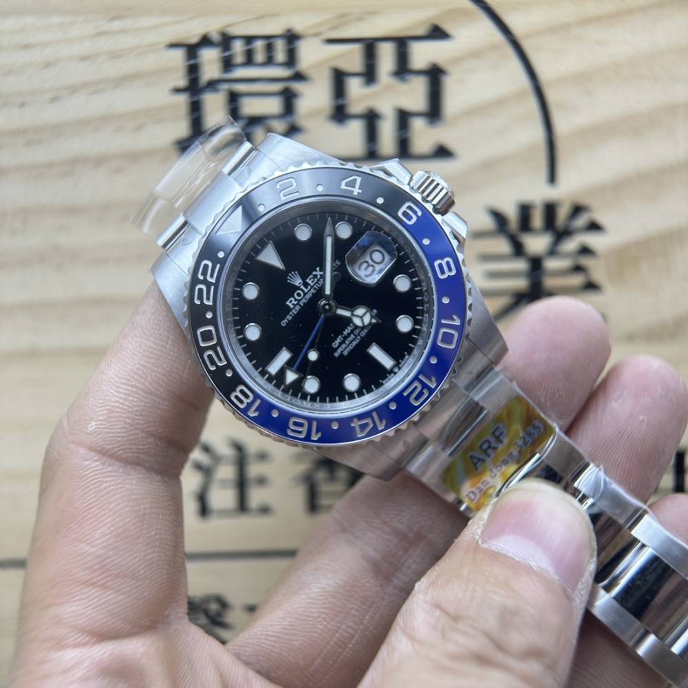 ARF 廠 複刻手錶  ROLEX GMT 勞力士 格林尼治型系列 126710 國米圈 藍黑圈 丹東3285機芯 香港可面交