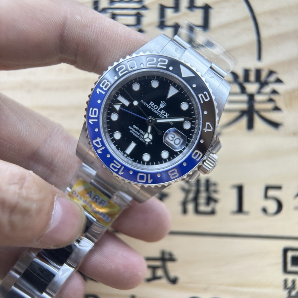 ARF 廠 複刻手錶  ROLEX GMT 勞力士 格林尼治型系列 126710 國米圈 藍黑圈 丹東3285機芯 香港可面交