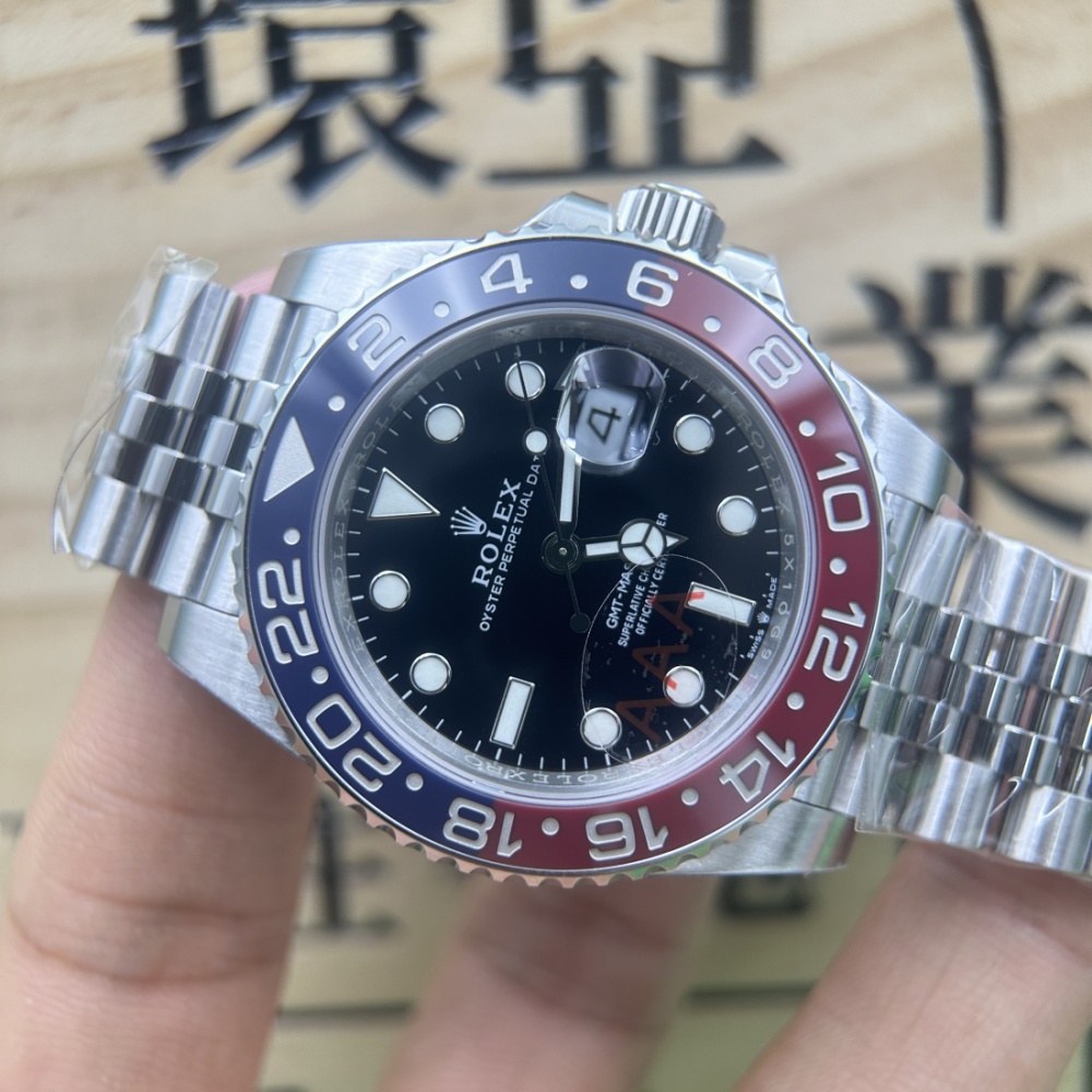 VS廠 超級複刻手錶 ROLEX GMT 勞力士 格林尼治型 可樂圈 m126710blro-0001 兩地時間 3285機芯 V3 香港可面交