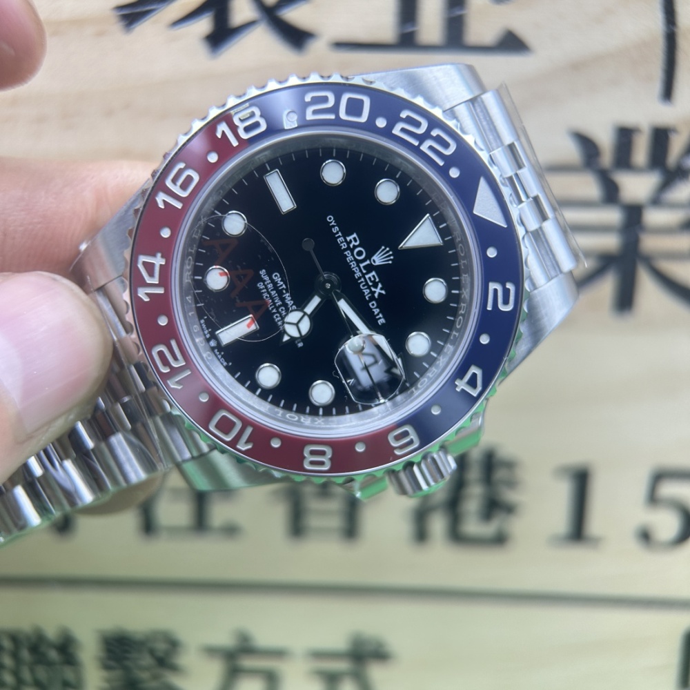VS廠 超級複刻手錶 ROLEX GMT 勞力士 格林尼治型 可樂圈 m126710blro-0001 兩地時間 3285機芯 V3 香港可面交