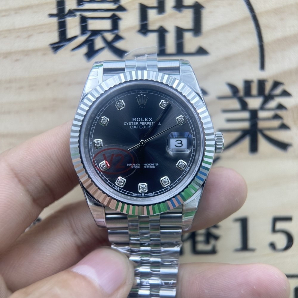 VS廠 超級複刻手錶 ROLEX DATE JUST 勞力士 日志型 m126334-0006 灰面 鉆刻 灰鉆日志 3235機芯 v2 香港可面交
