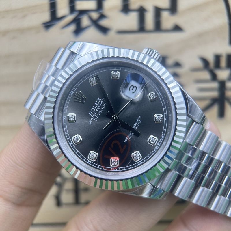 VS廠 複刻手錶 VS factory ROLEX DATE JUST 勞力士 灰鉆 日志 M126334-0006  41MM 丹東3235機芯 香港可面交