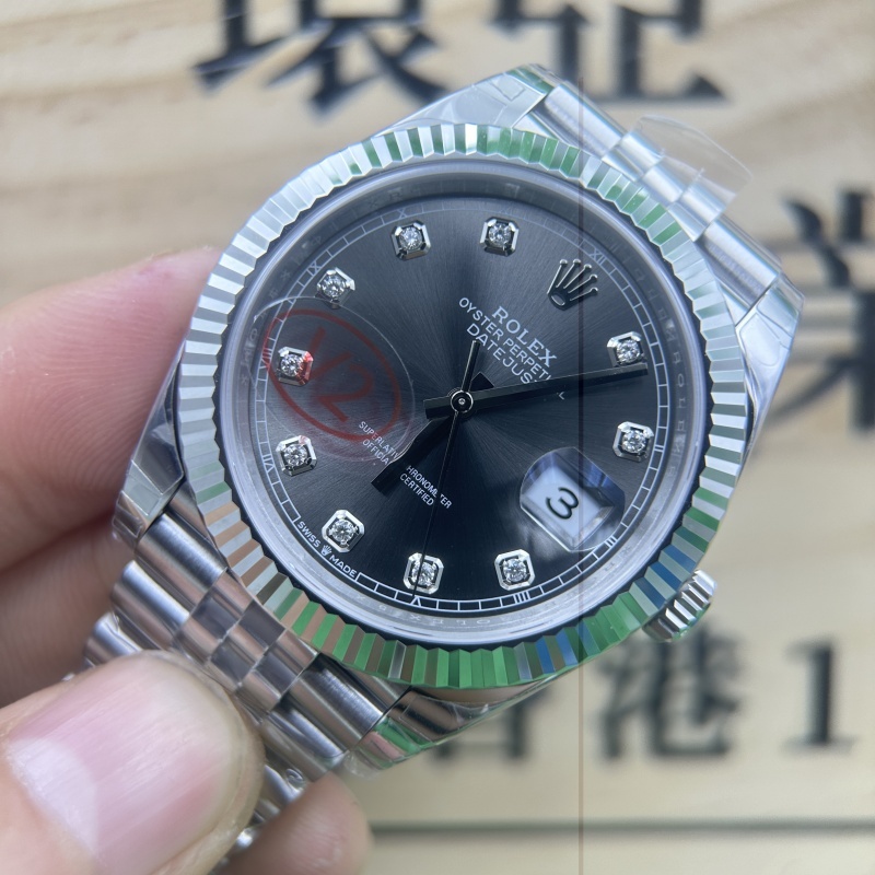 VS廠 複刻手錶 VS factory ROLEX DATE JUST 勞力士 灰鉆 日志 M126334-0006  41MM 丹東3235機芯 香港可面交
