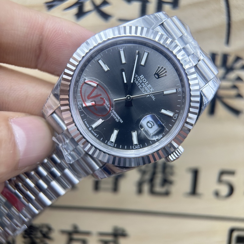 VS廠 VSfactory超級複刻手錶 ROLEX DATE JUST 勞力士 日志型 m126334-0014 灰日志 3235機芯 41MM 香港面交