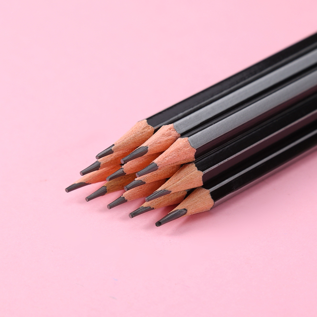 Muhui HB 软木六角杆拉皮头铅笔 12 个纸盒