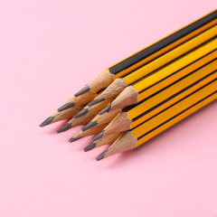 Lápiz borrador hexagonal de madera de arce Muhui HB (paquete de 12)