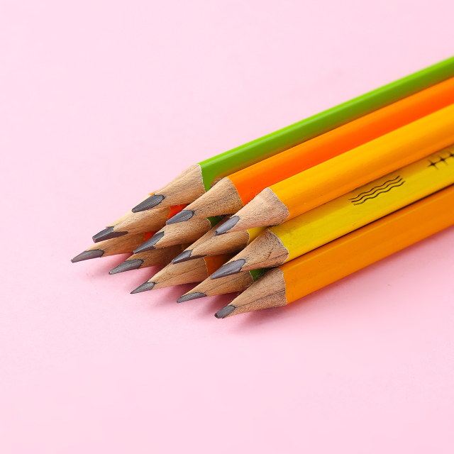 Muhui 2B 六角杆杨木蘸水铅笔 12 支装纸盒套装