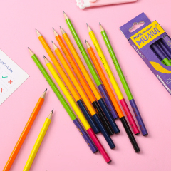 Muhui 2B 六角杆杨木蘸水铅笔 12 支装纸盒套装