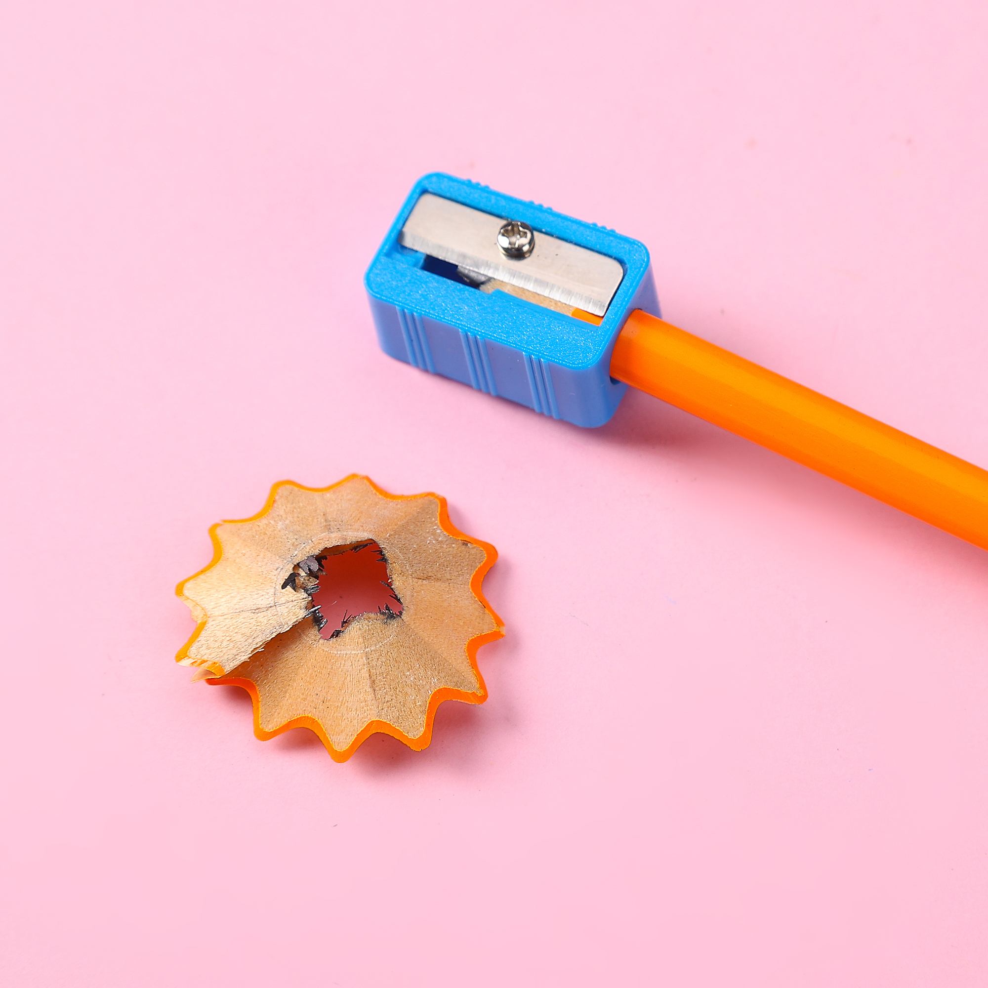 Lápiz de inmersión de álamo hexagonal Muhui 2B, caja de papel con 12 lápices