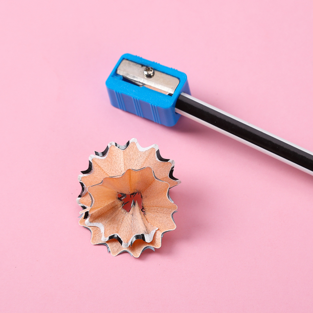 慕慧黑色2B三角杆杨木抽绳铅笔12个纸盒