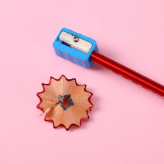 新款慕辉HB三角杆软木头铅笔12支装纸盒套装