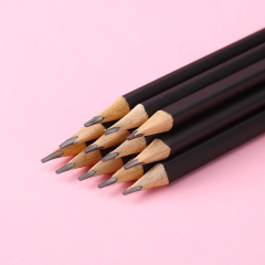 Muhui HB 三角杆杨木哑光黑头铅笔 12 个纸盒