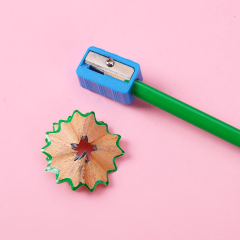 Muhui HB 三角杆杨木荧光皮头铅笔 12 个纸盒