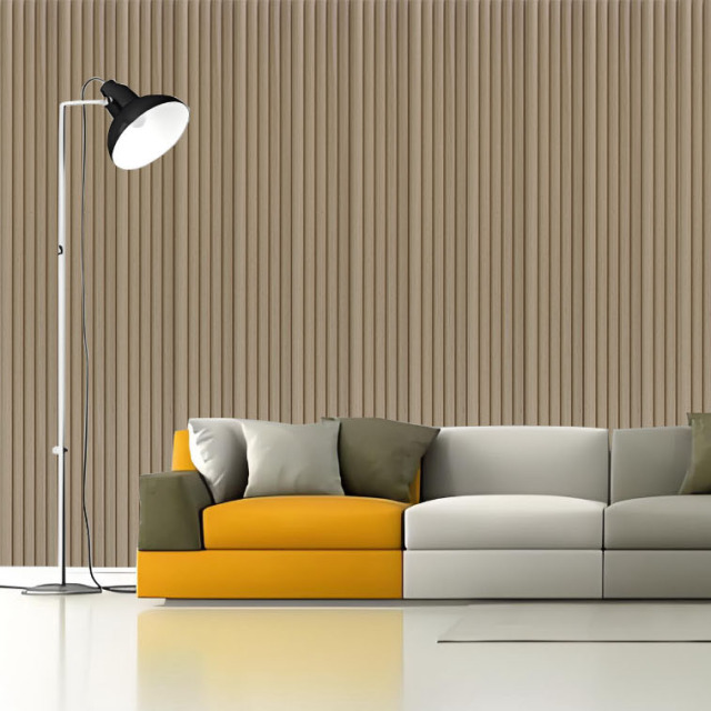 Round Interior WPC Wall Panel 152x15mm