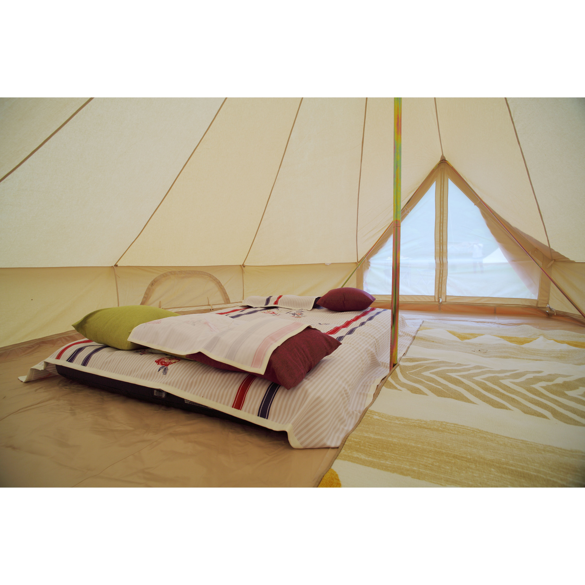 5m Canvas Bell Tent With Double Door