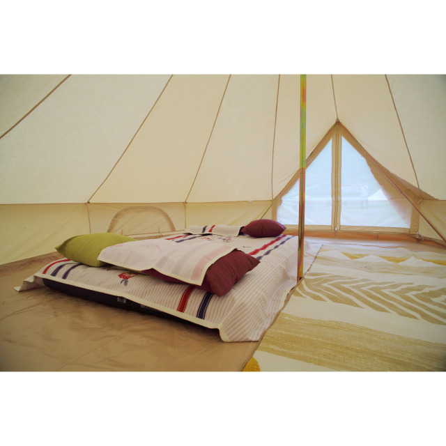 5m Canvas Bell Tent With Double Door