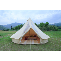5m Canvas Bell Tent With Pvc Roof