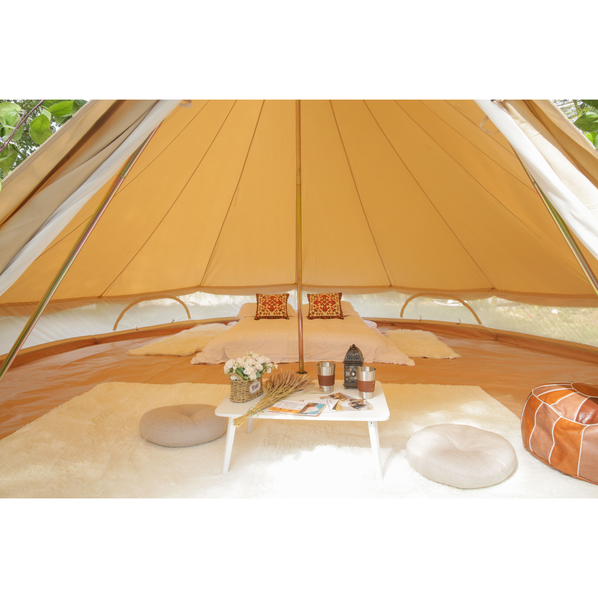 5m Double Wall Canvas Bell Tent
