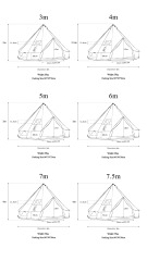 5m Canvas Bell Tent