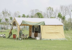 Modular framed canvas tent