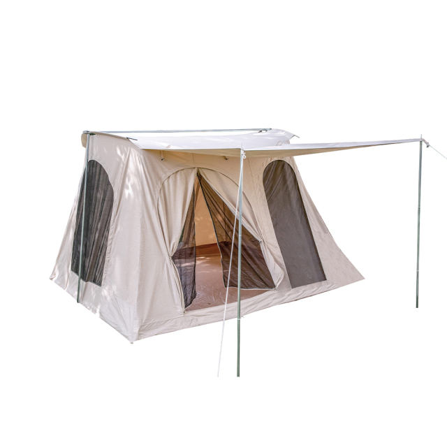 Spring Bar Tent – Classic 100% Cotton Canvas Glamping Shelter for Premium Outdoor Experiences