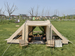 Horn Camping Tent -Large Capacity Luxury Shelter for Commercial Outdoor Operations