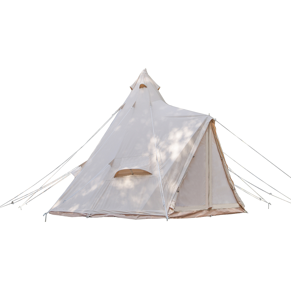 Canvas Teepee Tent with Triangular Door  | Luxury Glamping Solution | B2B Wholesale