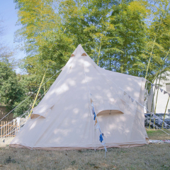 Canvas Teepee Tent with Triangular Door  | Luxury Glamping Solution | B2B Wholesale