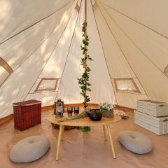 Canvas Teepee Tent with Triangular Door  | Luxury Glamping Solution | B2B Wholesale