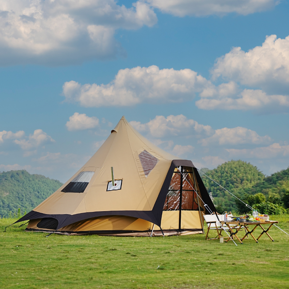 Premium Aguja Tent - Waterproof Cotton Canvas 15㎡ Commercial Solution