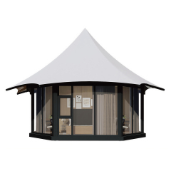 Luxury Cicada Hotel Tent | Elegant Bionic Glamping Pod with Streamlined Canopy