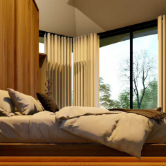 Luxury Cicada Hotel Tent | Elegant Bionic Glamping Pod with Streamlined Canopy