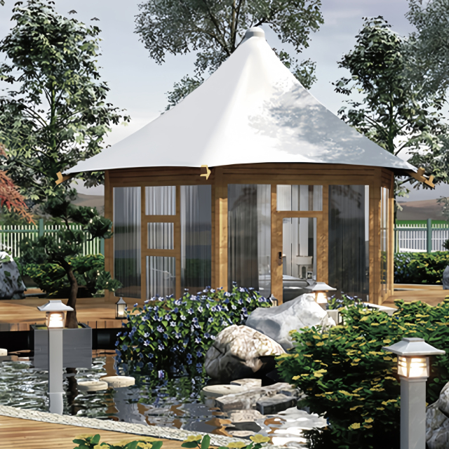 Luxury Cicada Hotel Tent | Elegant Bionic Glamping Pod with Streamlined Canopy
