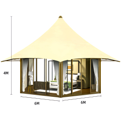 Luxury Cicada Hotel Tent | Elegant Bionic Glamping Pod with Streamlined Canopy