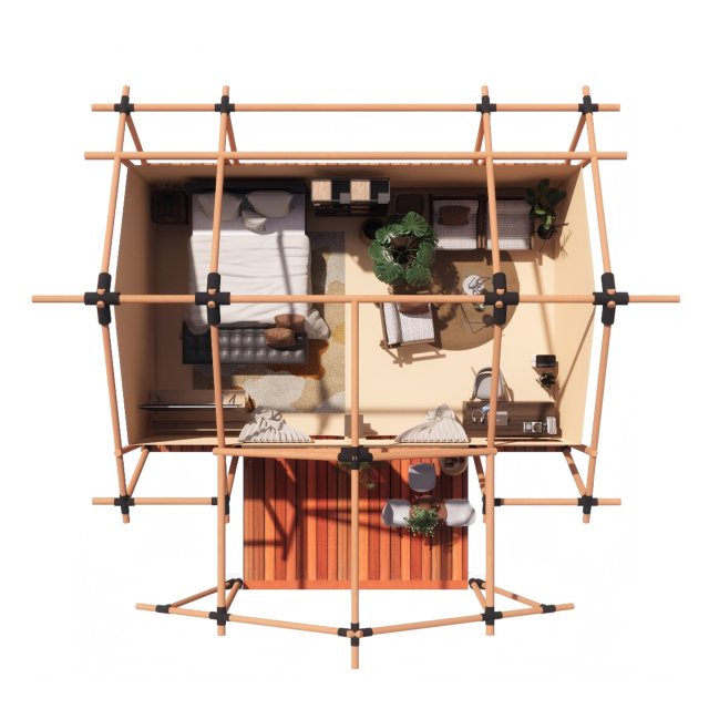 Luxury Escape Tent | Compact Glamping Hotel Pod for Romantic Eco-Retreats