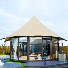 Luxury Cicada Hotel Tent | Elegant Bionic Glamping Pod with Streamlined Canopy
