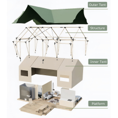 Luxury Escape Tent | Compact Glamping Hotel Pod for Romantic Eco-Retreats
