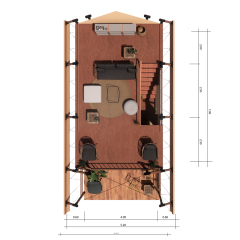 Pasture Land Duplex Tent | Premium Commercial Glamping Structure