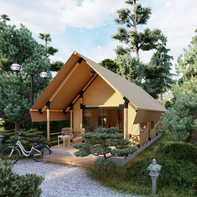 Pasture Land Duplex Tent | Premium Commercial Glamping Structure