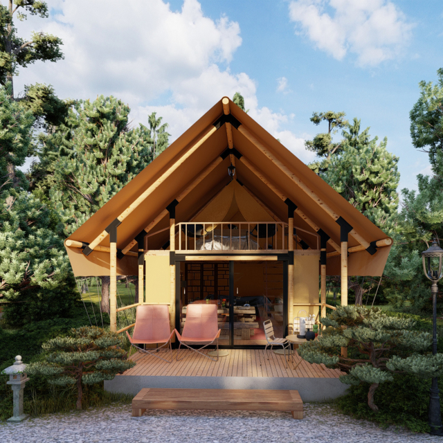 Pasture Land Duplex Tent | Premium Commercial Glamping Structure