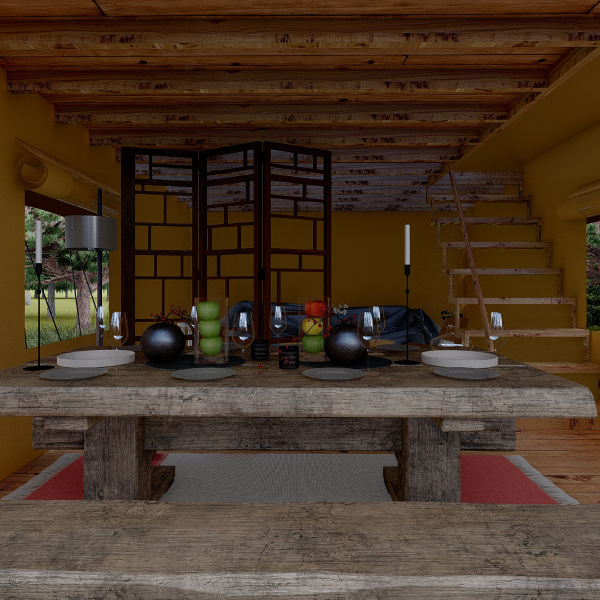 Pasture Land Luxury Hotel Tent | High-Wind Resistant Glamping Lodge with Panoramic Deck