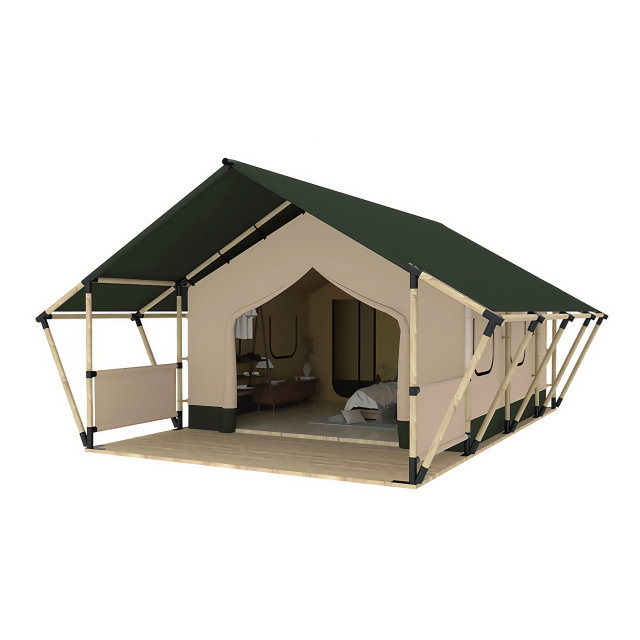 Luxury Savanna Hotel Tent | Safari-Style Glamping Lodge with Double-Layer Roof