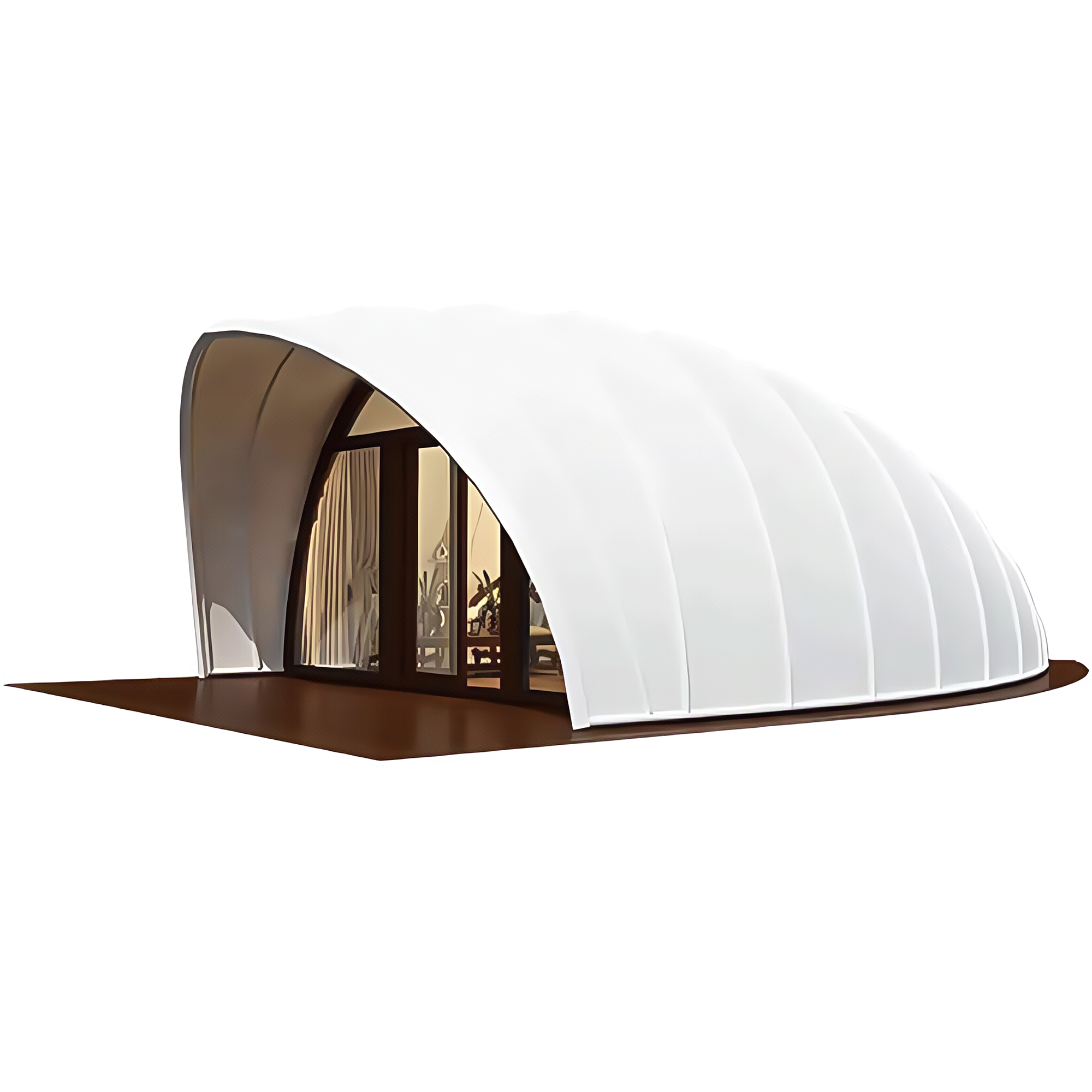 Luxury Shell Hotel Tent | Bionic Design Glamping Lodge with Reinforced Steel Frame