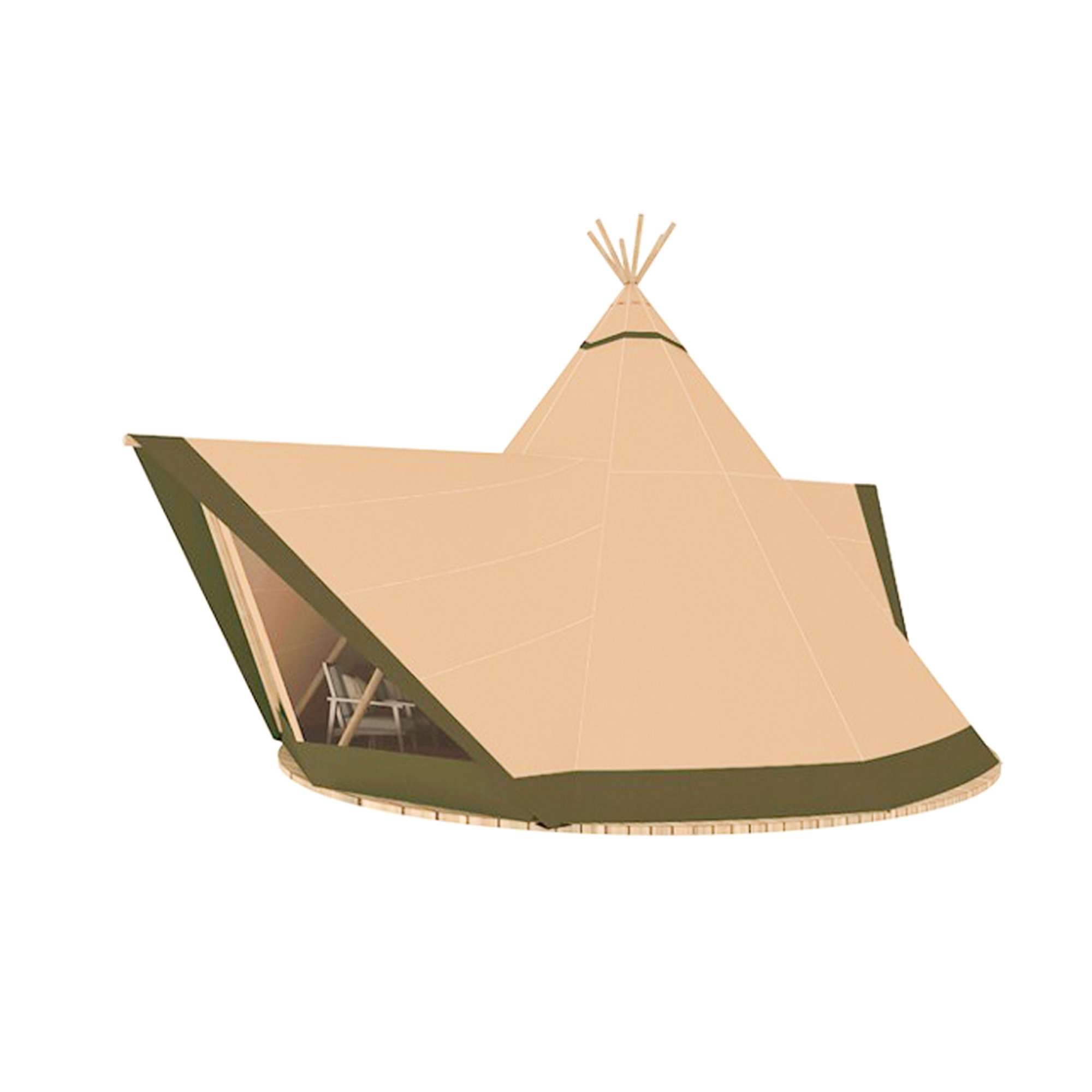 Tipi tent (2 Door) | Premium Glamping Structure | B2B Supplier
