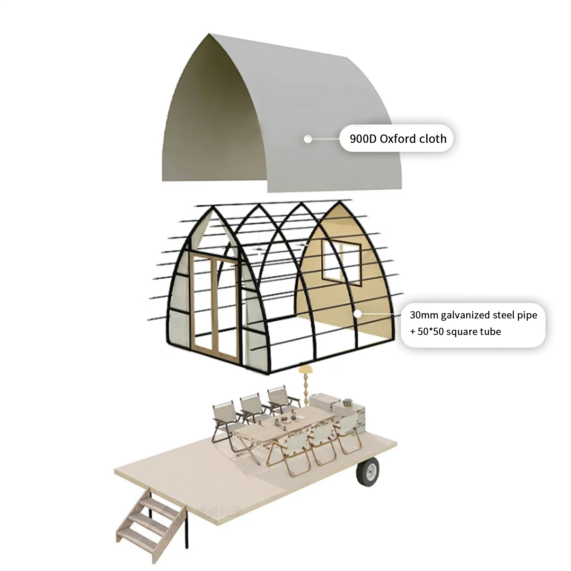 Luxury Wagon Hotel Tent | Mobile Glamping Suite & Unique Resort Accommodation