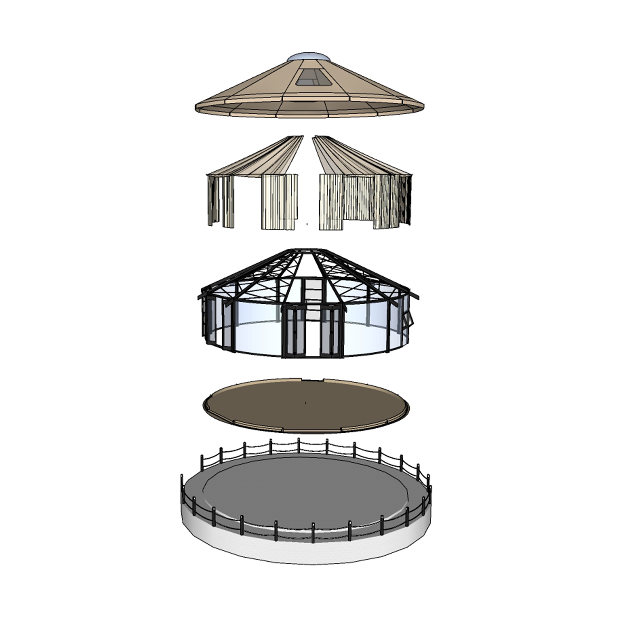 Yurt tent | Premium Commercial Glamping Structure | B2B Supplier
