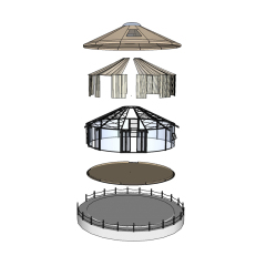 Yurt tent | Premium Commercial Glamping Structure | B2B Supplier