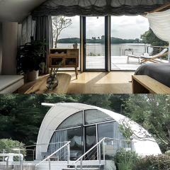 Luxury Shell Hotel Tent | Bionic Design Glamping Lodge with Reinforced Steel Frame