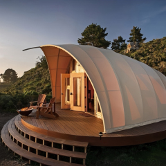 Luxury Shell Hotel Tent | Bionic Design Glamping Lodge with Reinforced Steel Frame