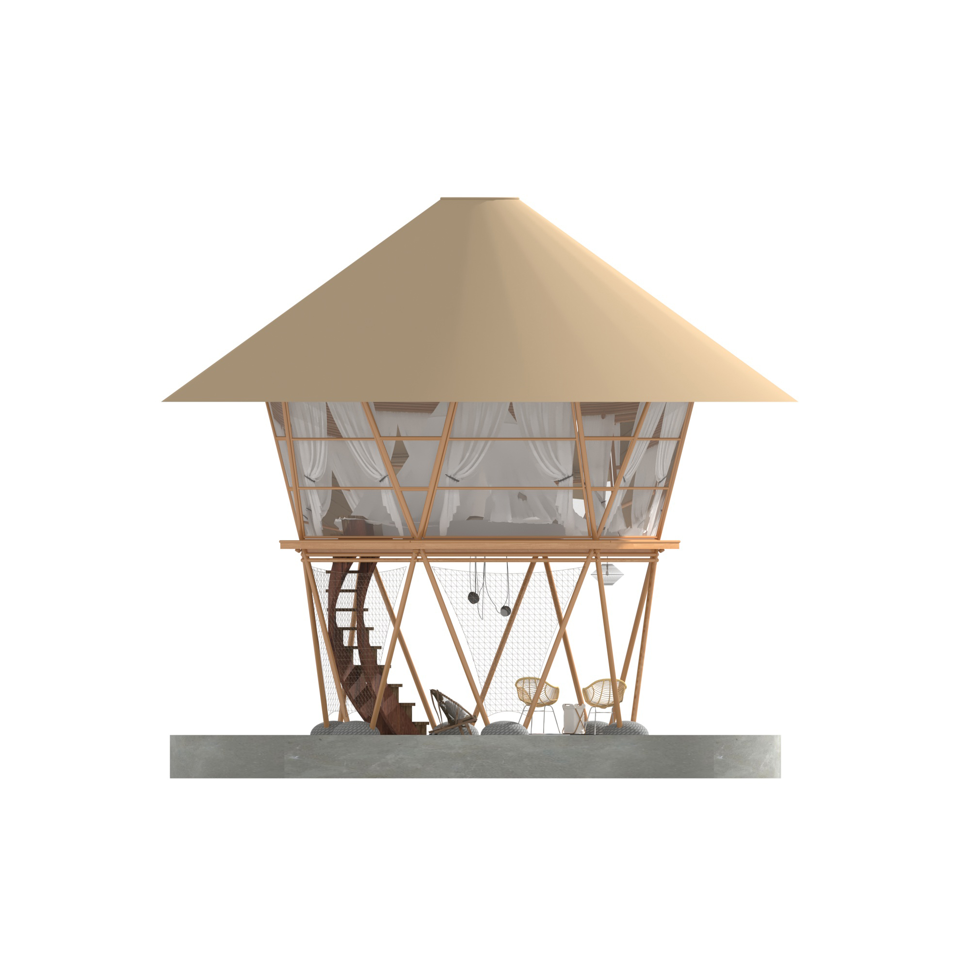 Luxury Beehive Hotel Tent | Geometric Glamping Pod with Modular Timber Frame